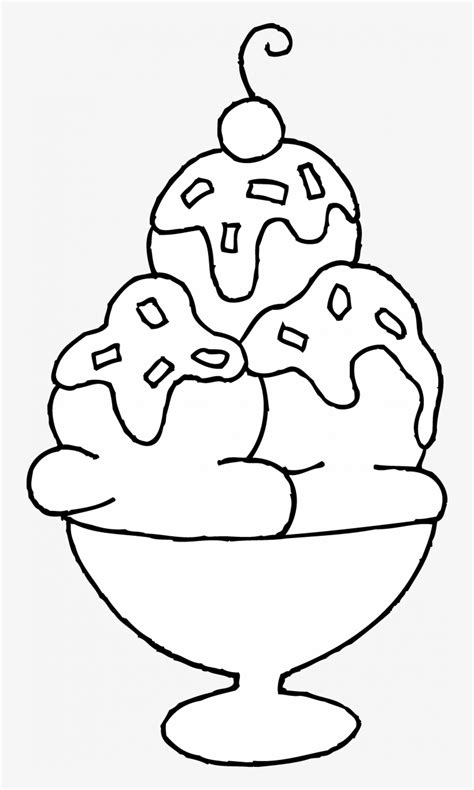 Coloring Pages Of Ice Cream Sundaes