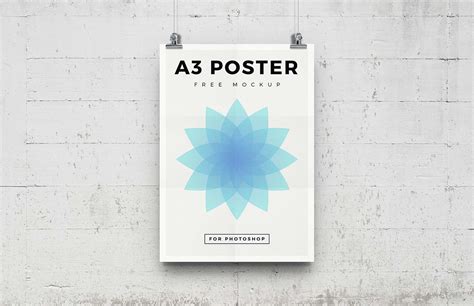 Free A3 Poster Mockup (PSD)