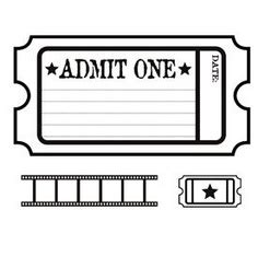 Admit One Movie Ticket Template - ClipArt Best