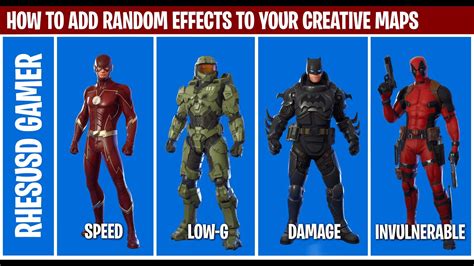 How to add random effects to your fortnite creative maps - YouTube