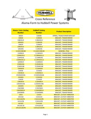 Hubbell Cross Reference - Fill Online, Printable, Fillable, Blank ...