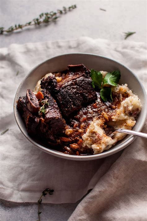 Crockpot Red Wine Braised Short Ribs • Salt & Lavender