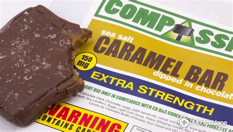 Chocolate Sea Salt Caramel Bar from Compassion Edibles (Review)
