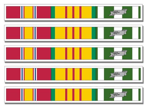 Vietnam Service Ribbon 5 Pack