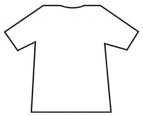 Blank Tshirt Template Printable