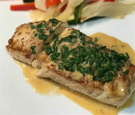 Pan Seared Halibut with Citrus Cream Sauce - Foodology Geek