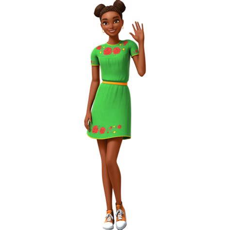 Barbie Dreamhouse Adventures Nikki Doll, Brunette, In Green Dress, Gift ...