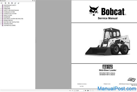 Bobcat Skid-Steer Loader S510 Service Manual 2020 – ManualPost ...