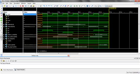 Behavioral model simulation result for 1000ns simulation time ...