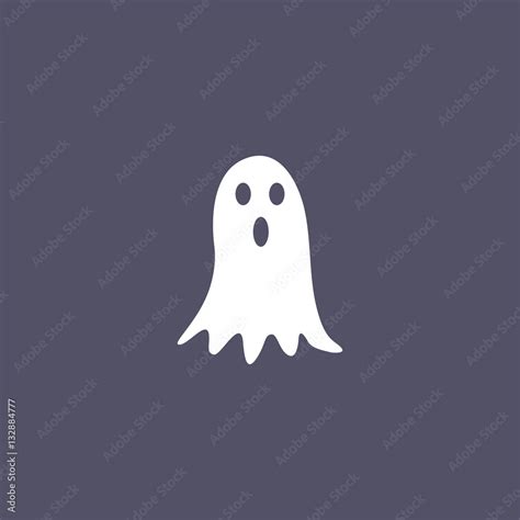 simple ghost icon design Stock Vector | Adobe Stock