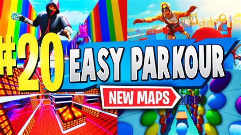 TOP 20 VERY EASY PARKOUR Creative Maps In Fortnite | Fortnite Easy Parkour Map CODES - YouTube