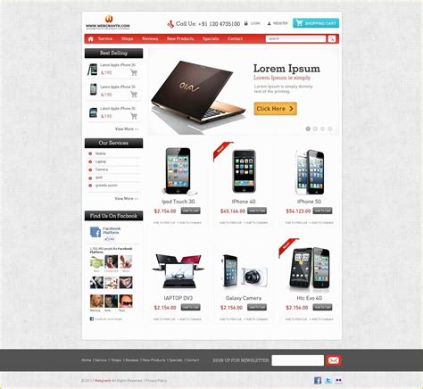 Shopping Cart Website Templates Free Download HTML with Css Of Amado ...