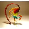 Glass Roosters - Blown glass rooster figurines, glass chicken, hen - GlassLilies.com
