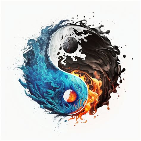 Yin Yang Tattoo Design White Background PNG File Download High Resolution - Etsy