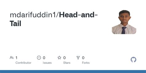 GitHub - mdarifuddin1/Head-and-Tail