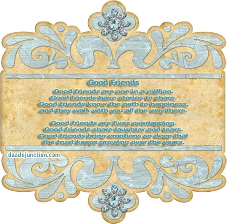 Good Friends quote. Dazzle Junction. Com | Friends quotes, Best friend quotes, Best friends