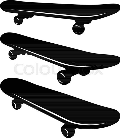 Skateboard Silhouette Vector at Vectorified.com | Collection of Skateboard Silhouette Vector ...