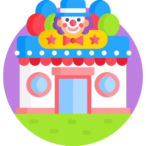 Fun house Detailed Flat Circular Flat icon