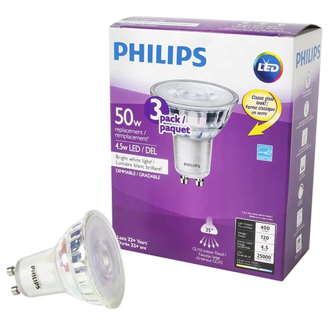 Philips Led Gu10 Light Bulbs 4 6 W 50w Warm White - Arm Designs