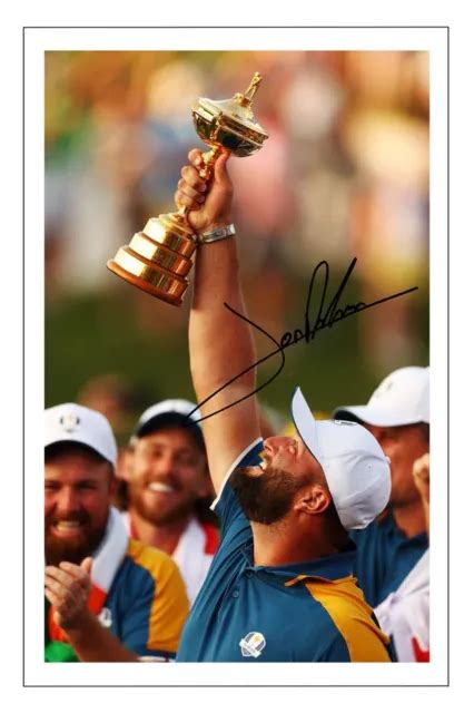 JON RAHM 2023 Ryder Cup Winners Signed Pre-Print 12x8 Autograph PHOTO Gift GOLF £6.95 - PicClick UK