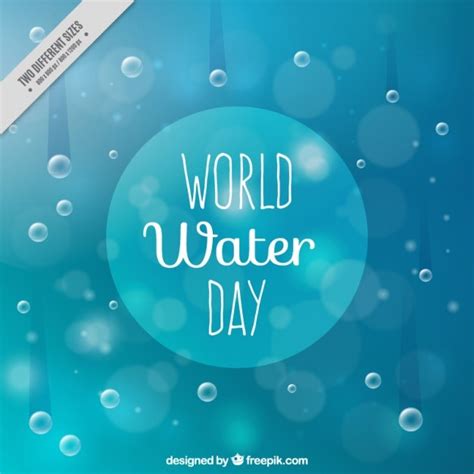Free Vector | Droplet World Water Day background