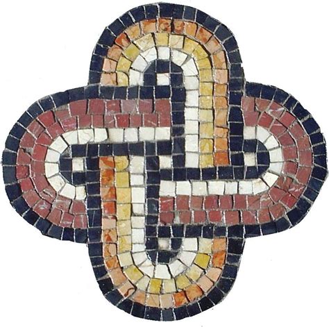 Solomon's knot, a classic symbol seen in many Roman mosaics. Mosaic Flower Pots, Mosaic Pots ...
