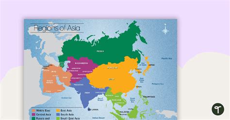 Map of the Regions of Asia | Teach Starter