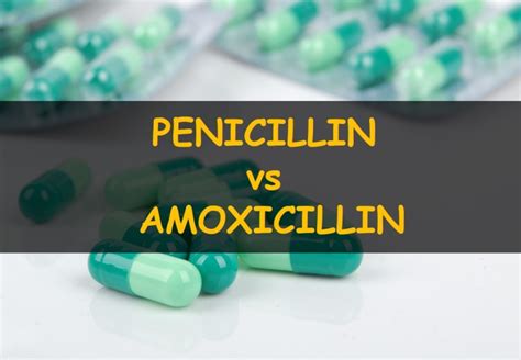 Penicillin vs Amoxicillin