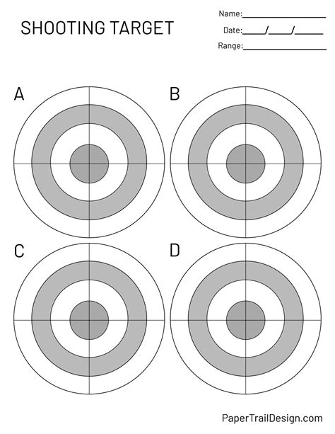 Free Printable Shooting Targets - Paper Trail Design