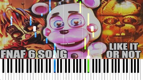 Like It Or Not (FNAF 6 Song) - Dawko & CG5 [Synthesia Piano Tutorial] - YouTube