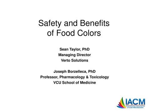 PPT - Safety and Benefits of Food Colors PowerPoint Presentation, free download - ID:539827