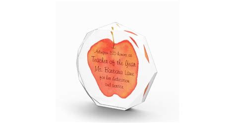 Teacher of the Year Award | Zazzle