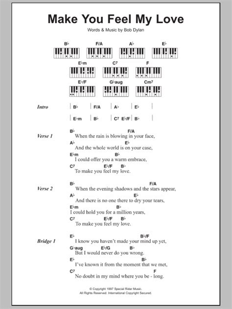 Make You Feel My Love Sheet Music | Adele | Piano Chords/Lyrics | How are you feeling, Guitar ...