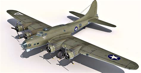 B-17 Flying Fortress 3d model