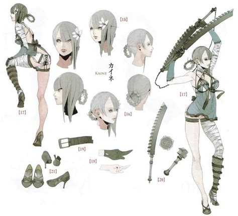 Nier Replicant, Kaine | Character art, Character design, Character ...