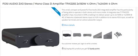 Fosi Audio's First Dual-Mode Balanced Amplifier ZA3 | Page 10 | Audio Science Review (ASR) Forum