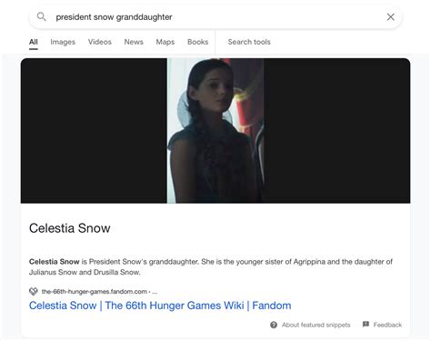 What is Snow's granddaughter's name in "The Hunger Games"? - Science Fiction & Fantasy Stack ...