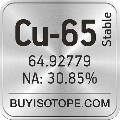 Cu-65 Isotope, Enriched Cu-65, Cu-65 Metal, Cu-65 Oxide, Cu-65 Price