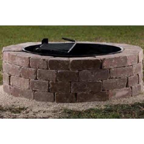 Belgard Firepit Kit 55-in W x 55-in L Colonial Concrete Fire Pit Kit at ...