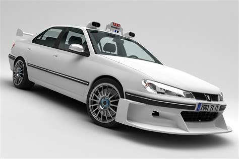 3D peugeot 406 taxi - TurboSquid 1309804