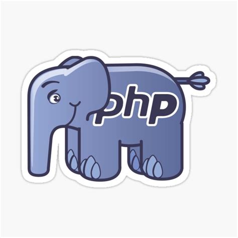 "PHP ElePHPant Logo" Sticker for Sale by vladocar | Redbubble