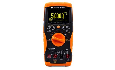 Keysight U1253B Handheld Digital Multimeter, 4 ½ Digit, OLED Display