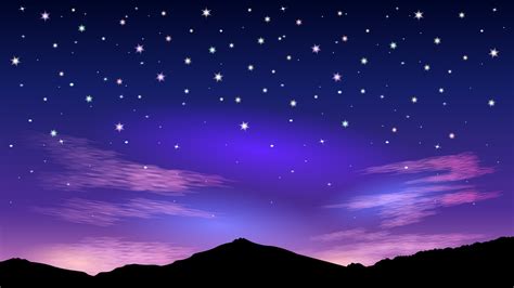 Starry Night Background Clipart