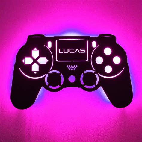 Personalized LED Lighted Playstation PS4 Inspired Controller | Etsy in 2021 | Led color changing ...