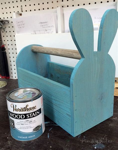 Ana White | Wood Easter Basket Bunny Shaped Trug - DIY Projects