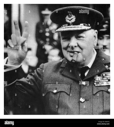 Winston Churchill as British war time prime minister 1942 Stock Photo - Alamy