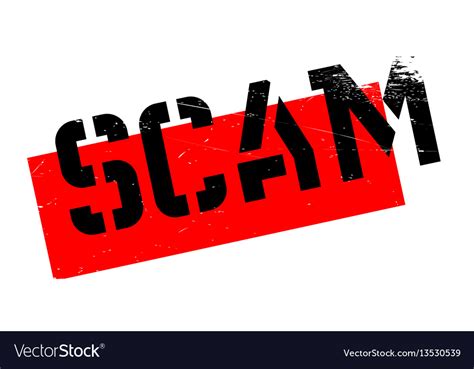 Scam rubber stamp Royalty Free Vector Image - VectorStock