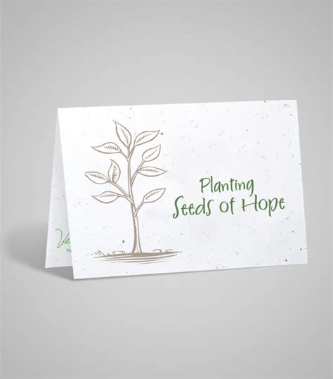 Custom Printed Seed Paper Cards - 5"x7"