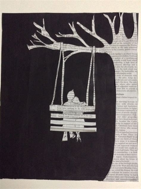 √ Newspaper Collage Art