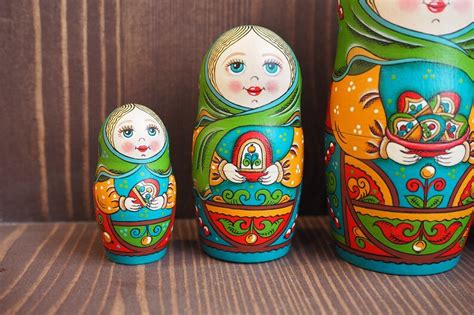 Russian matryoshka babushka russian nesting doll 5 pcs. | Etsy